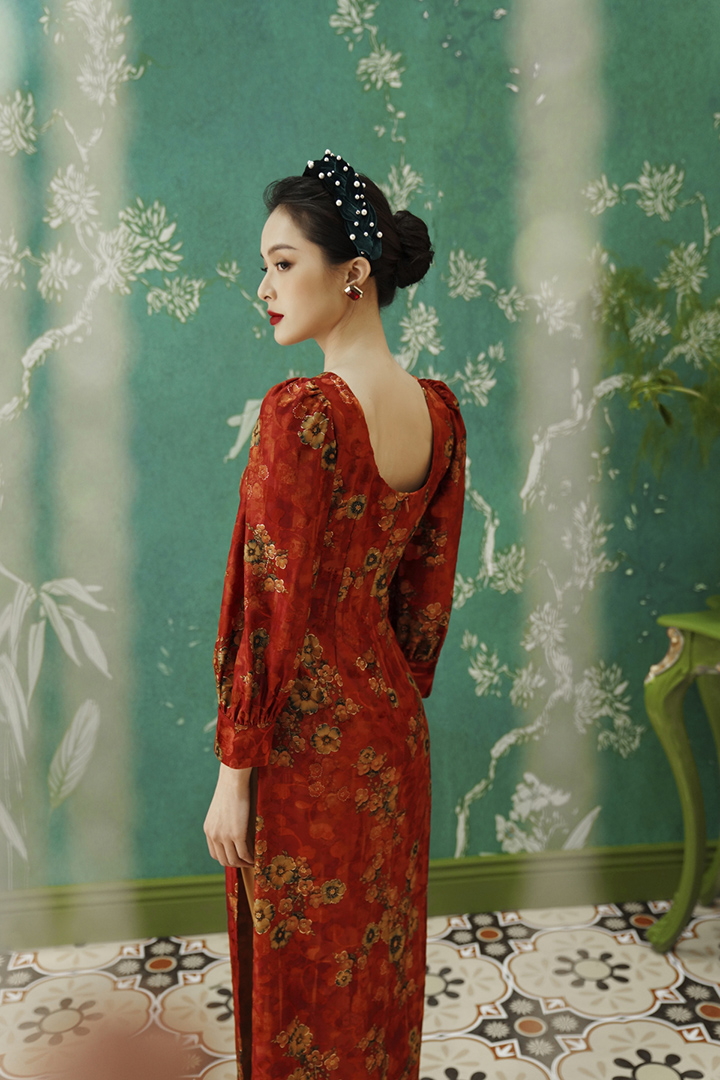 Hạ Vi hóa quý cô Hà thành kiêu kỳ với áo dài La Fleur du Tonkin - Hình ảnh 9