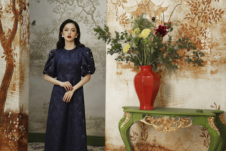 Hạ Vi hóa quý cô Hà thành kiêu kỳ với áo dài La Fleur du Tonkin - Hình ảnh 15
