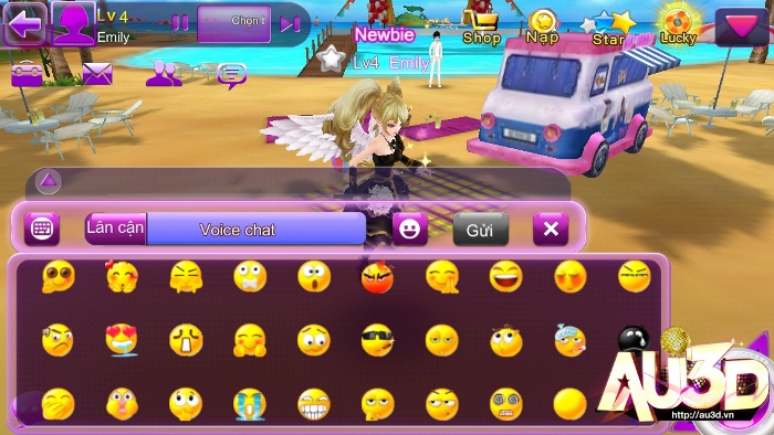 Người chơi có thể rảnh tay chat voice và sử dụng những biểu tượng biểu cảm ngộ nghĩnh