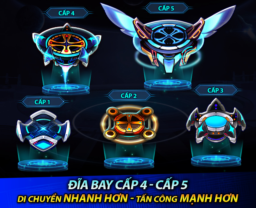 Hệ thống đĩa bay cấp 4 và 5