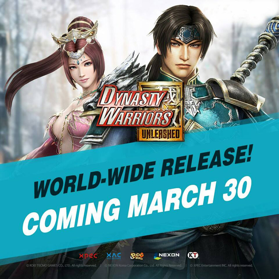 Bom tấn Dynasty Warriors: Unleashed lên kệ vào 30/03/2017