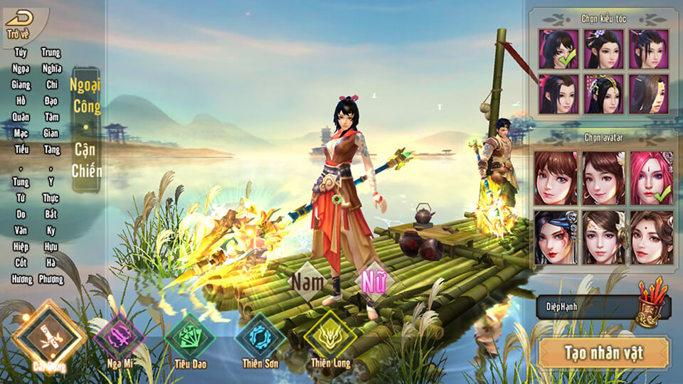 Đệ tử nữ Cái Bang trong game Tân Thiên Long Mobile