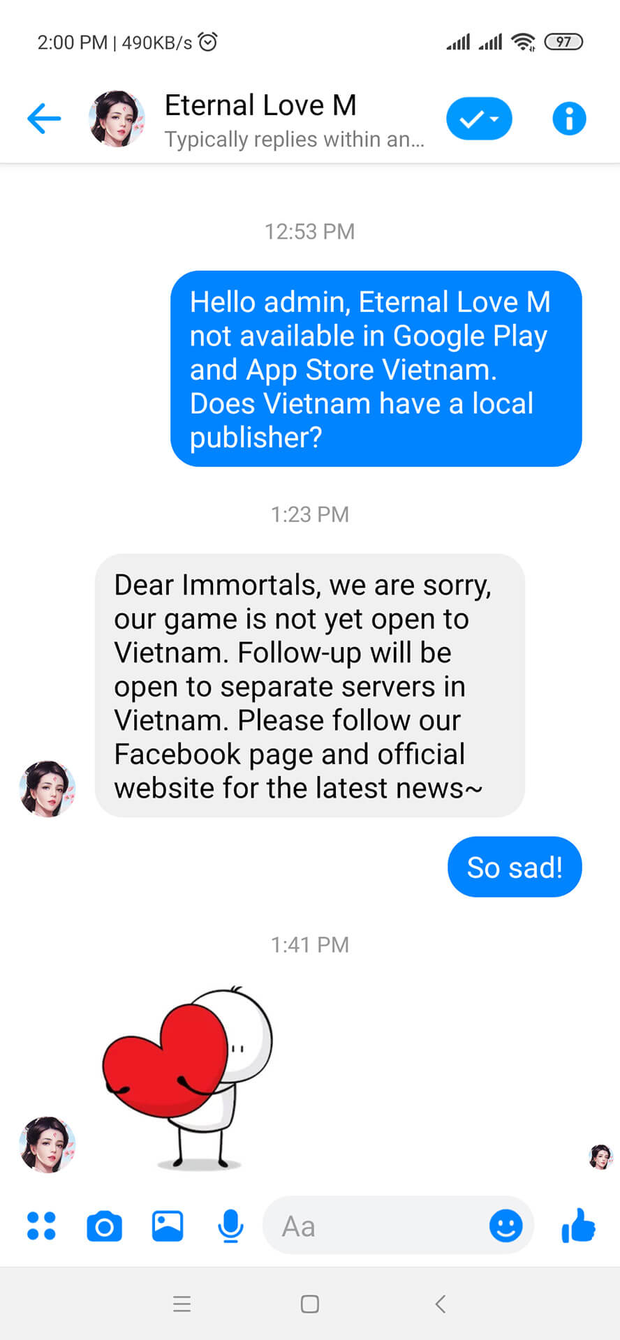 Eternal Love M sẽ có máy chủ dành riêng cho cộng đồng game thủ tại Việt Nam trong thời gian sắp tới