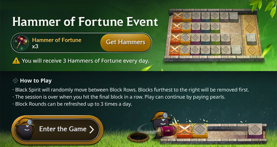 HAMMER OF FORTUNE EVENT