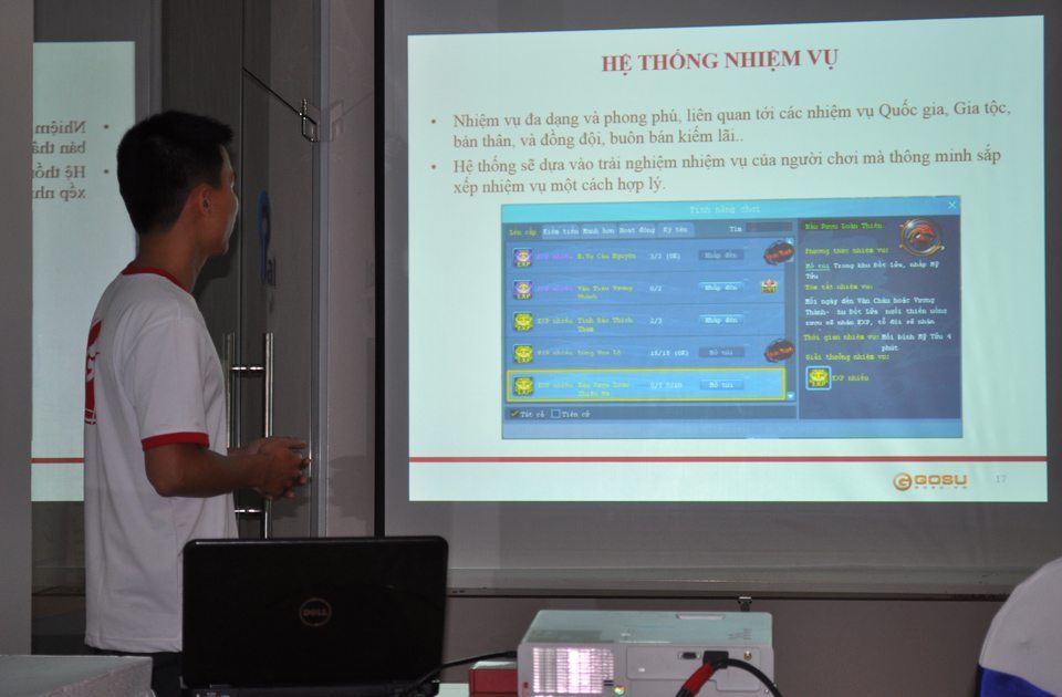 Đại diện GOSU giới thiệu Giang Hồ Võ Hiệp với giới truyền thông tại TP.HCM