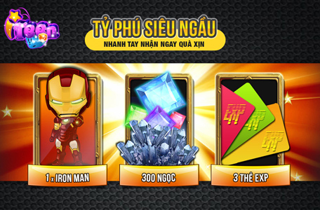 iTeen tặng 50 giftcode Tỷ Phú Siêu Ngầu - Ảnh 1