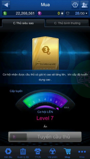 Tuyển cầu thủ FIFA Online 3 Mobile - Ảnh 02