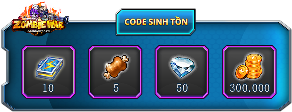 Tặng giftcode Sinh Tồn game Zombie War