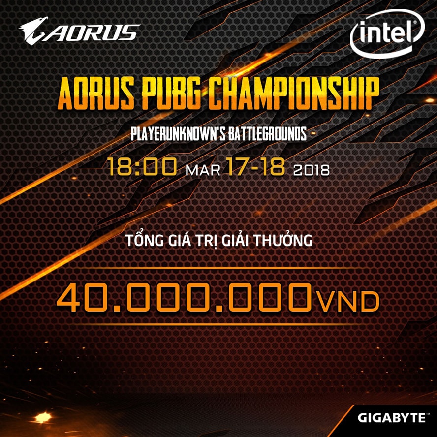 GIGABYTE công bố AORUS PUBG Championship