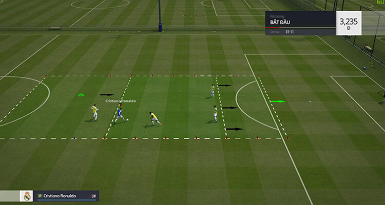 Chế độ luyện tập trong FIFA Online 4
