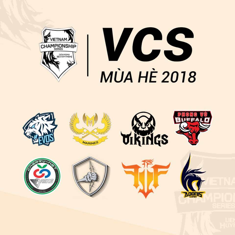 Danh sách các đội tuyển tham dự VCS Mùa Hè 2018