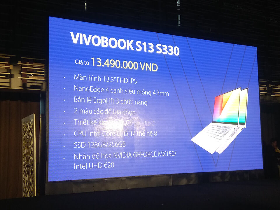Giá bán VivoBook S13 tại Việt Nam