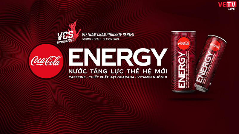 Coca-Cola Energy là nhà tài trợ của VCS Mùa Hè 2019