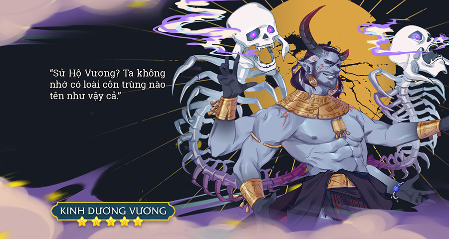 Tạo hình của Kinh Dương Vương trong game Sử Hộ Vương