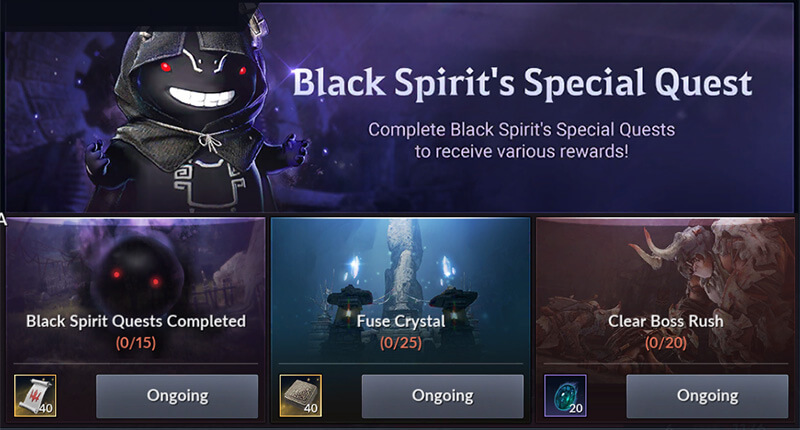 Black Spirit Special Quest