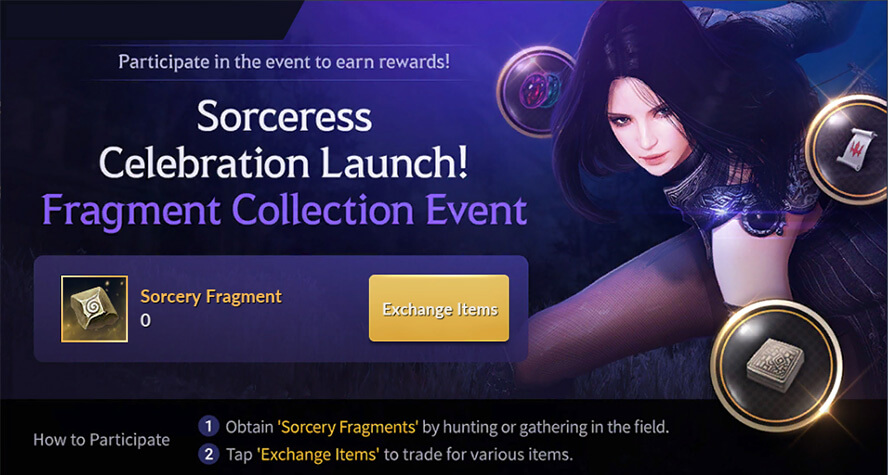 Sorcery Fragment Collection Event