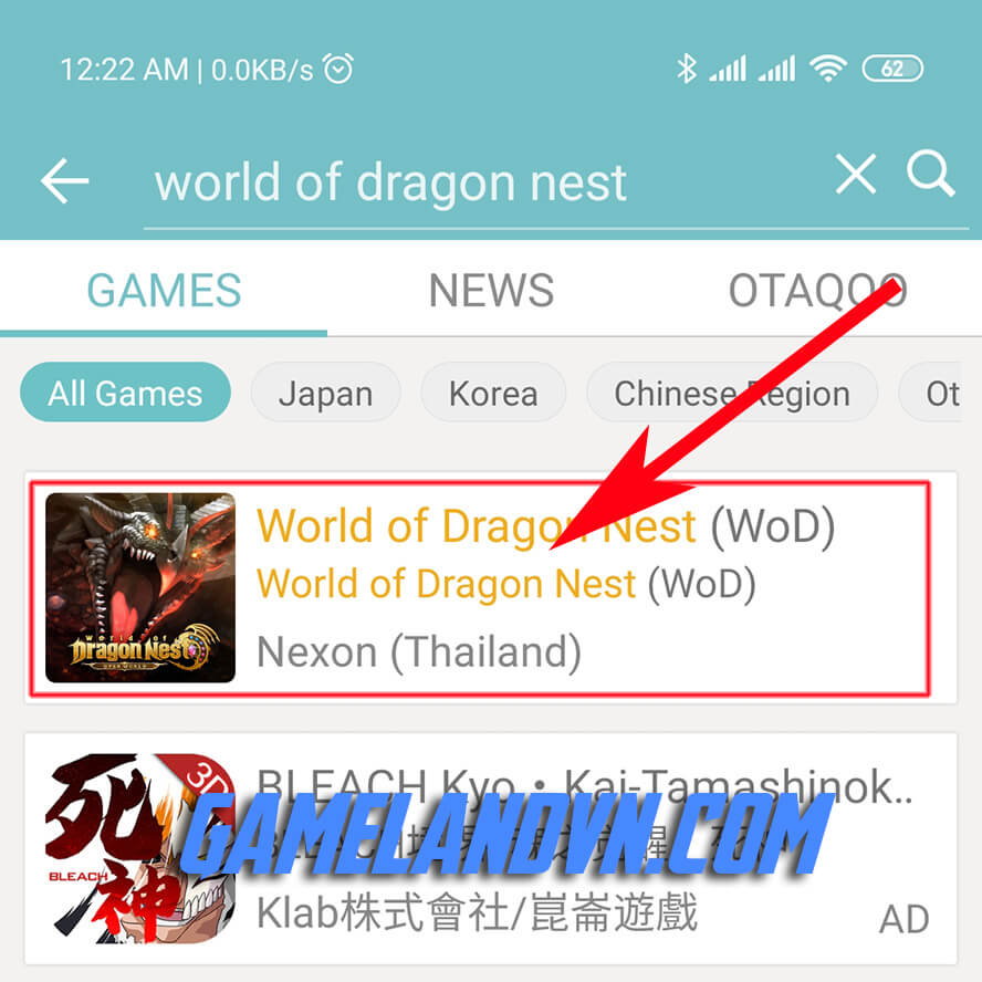Hướng dẫn tải World of Dragon Nest phiên bản Android