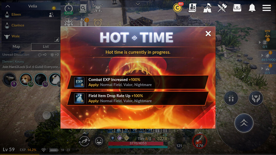 Hot-time Event