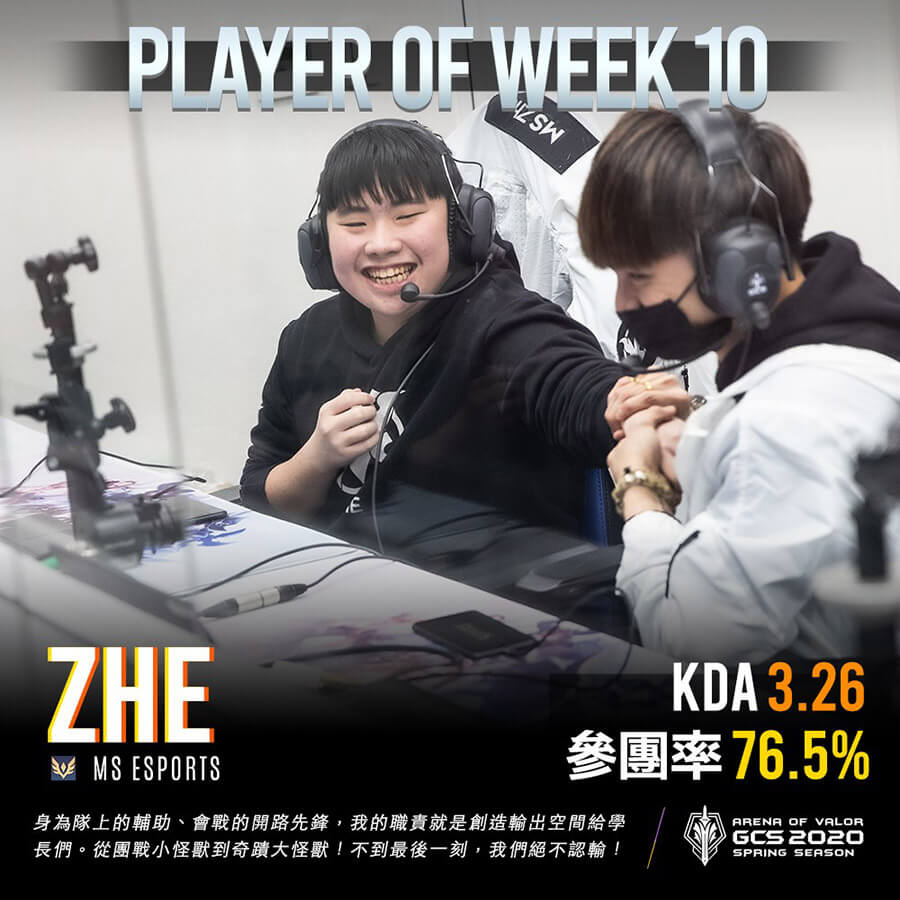 Tuyển thủ xuất sắc nhất tuần 10: MS Zhe.