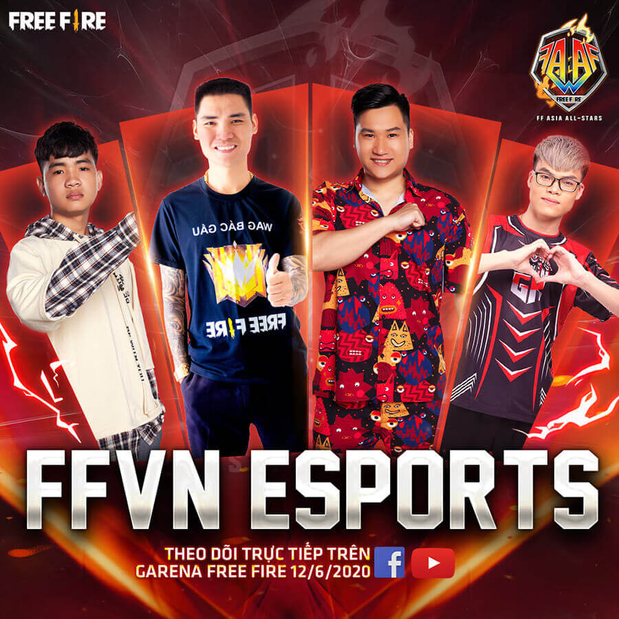 FFVN Esports: Cham Cân5, WAG Bác Gấu Gaming, Rikaki Gaming, Mạnh Funky.
