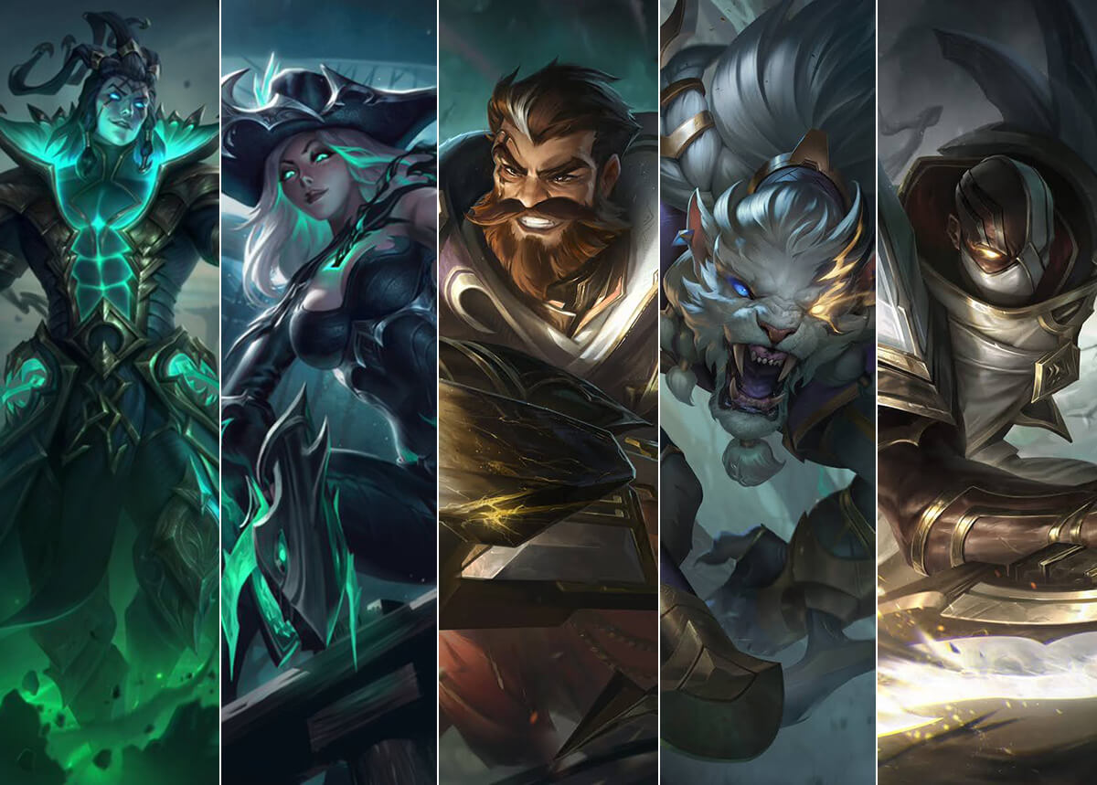 Riot Games công bố 5 trang phục mới của Liên Minh Huyền Thoại 11.15