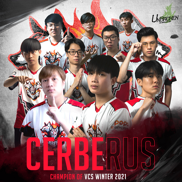 Cerberus Esports vô địch VCS Mùa Đông 2021