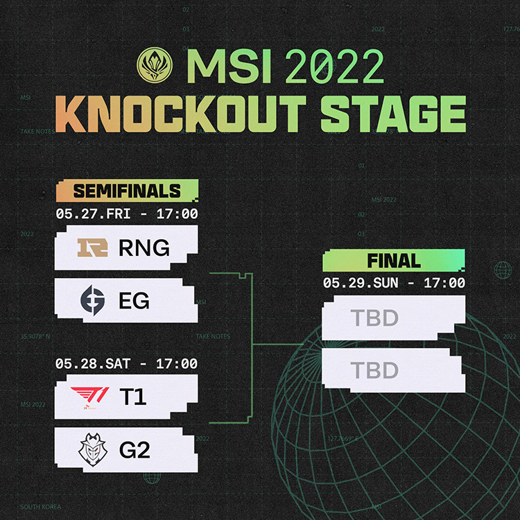 Bảng đấu Vòng Loại Trực Tiếp của MSI 2022