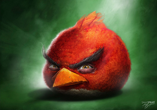 Angry Birds đầy đe dọa khi vẽ phong cách thực - Ảnh 5