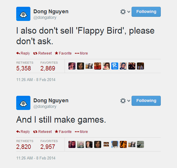 Flappy Bird đã được gỡ khỏi App Store và Google Play 3