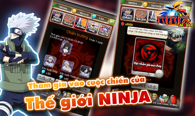 GameLand Mobile tặng 1000 giftcode Ninja Mobile 2
