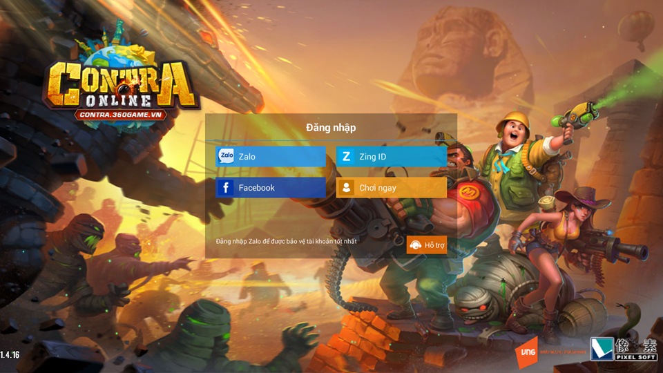 Tặng giftcode Contra Online phiên bản Closed Beta