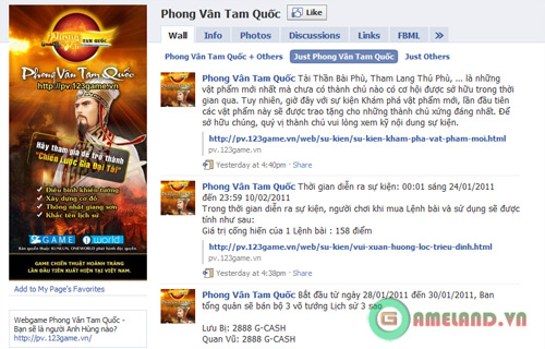 Phong Vân Tam Quốc đón Tết 2011 trên Facebook - Ảnh 2