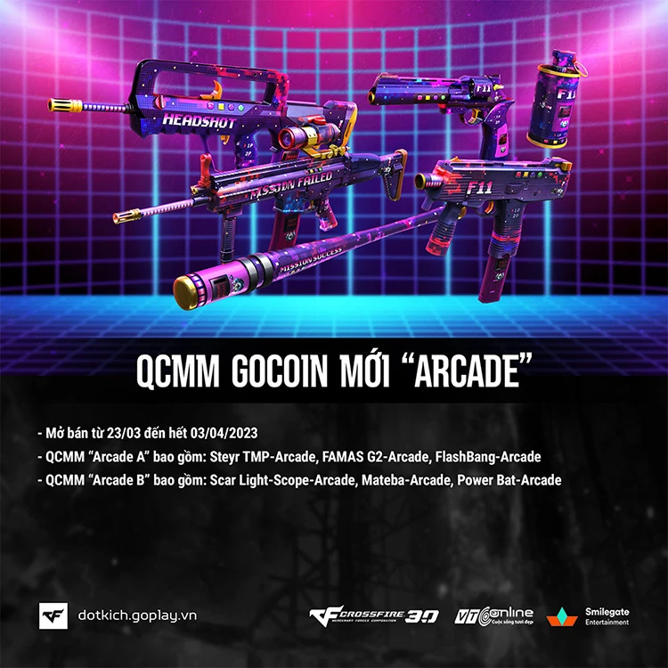 Ra mắt 2 QCMM Gocoin mới Arcade A và Arcade B