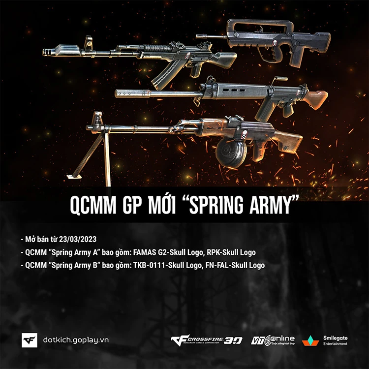 Ra mắt 2 QCMM GP mới Spring Army Skull A, Spring Army Skull B