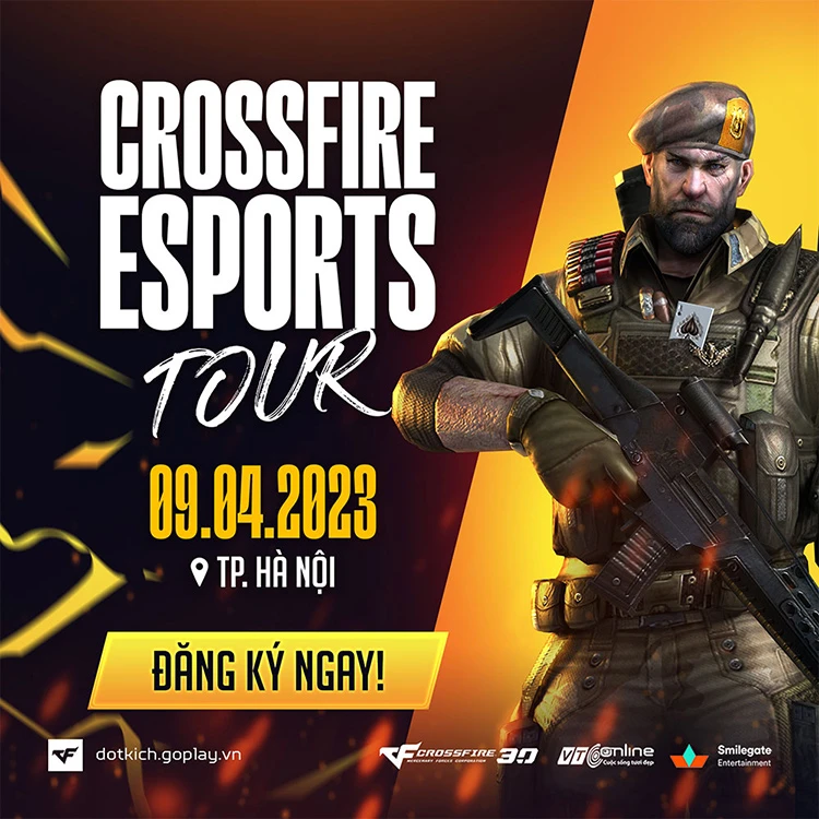 Crossfire Esports Tour Hà Nội: Nhận ngay áo phông, gấp đôi tiền thưởng!