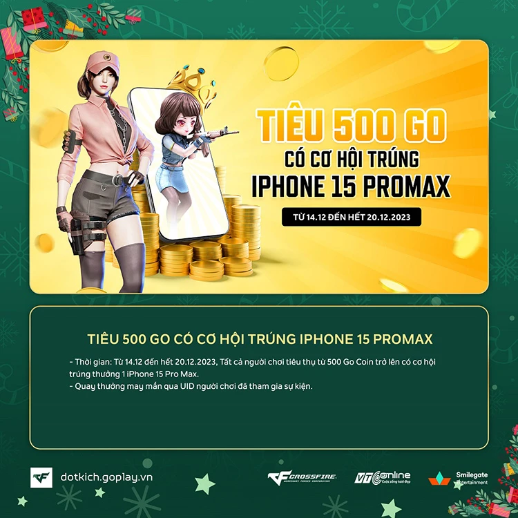 Sự kiện Tiêu Gocoin rinh iPhone 15 Pro Max