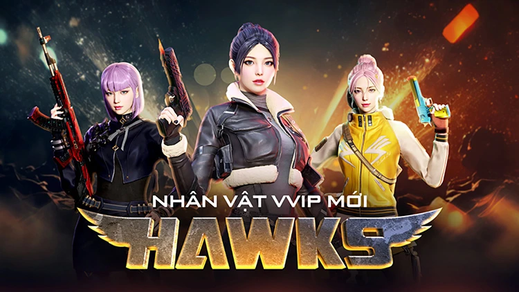 Nữ nhân vật VVIP Hawks với khả năng tăng đạn độc đáo