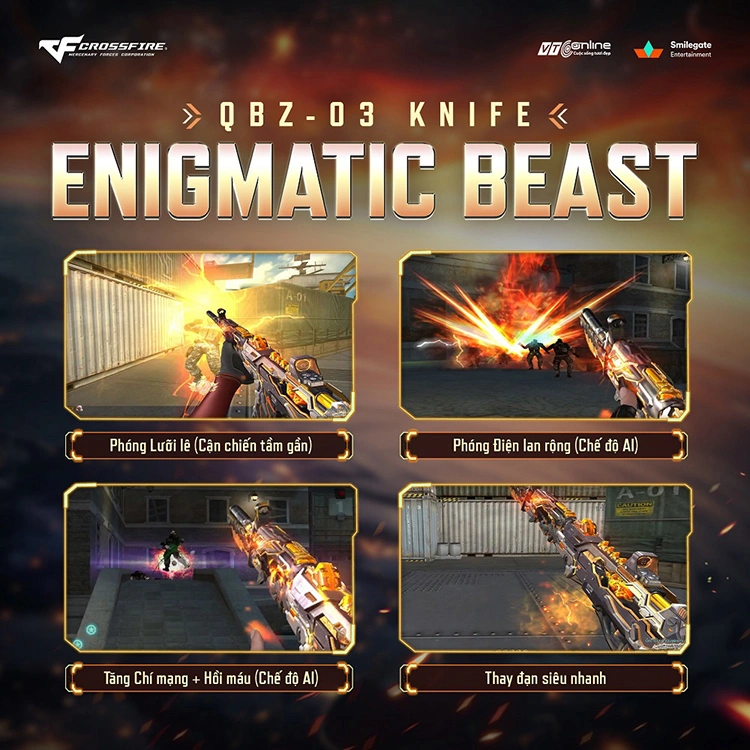 Vũ khí VIP QBZ-03-Knife Enigmatic Beast