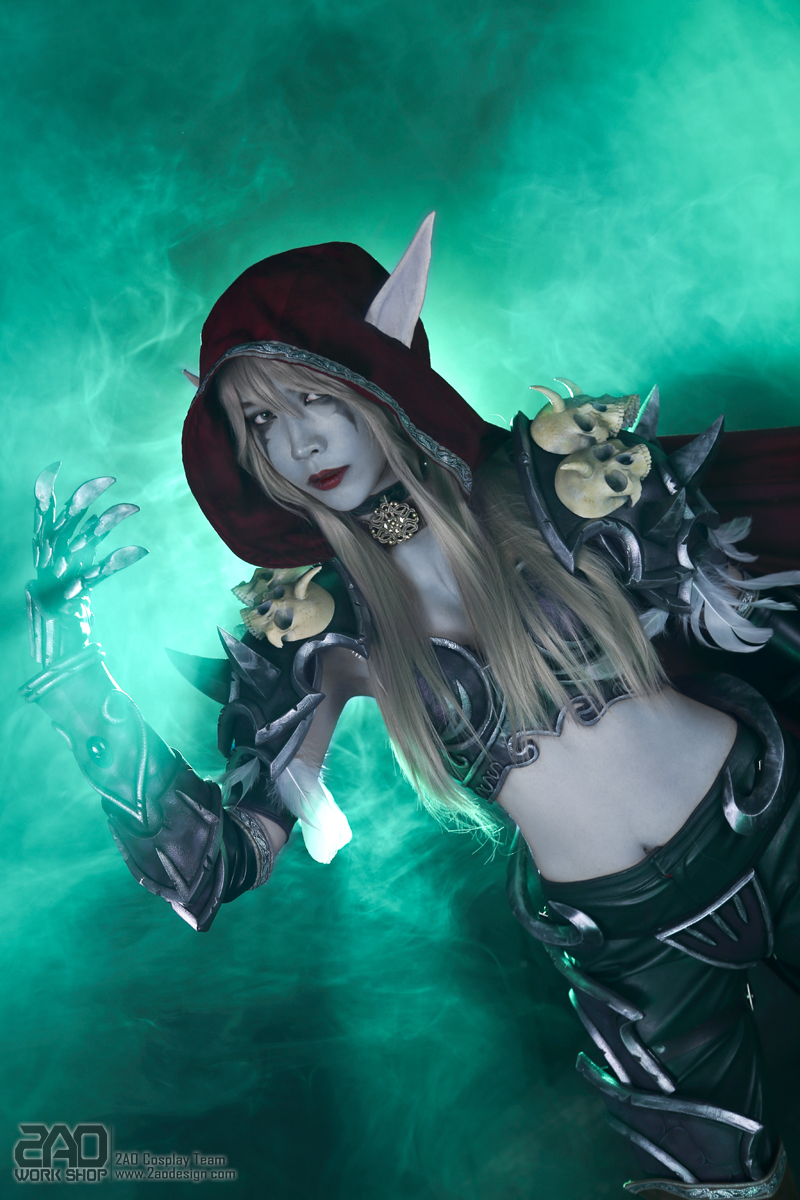 Chảy máu mũi với cosplay Sylvanas của 2AO