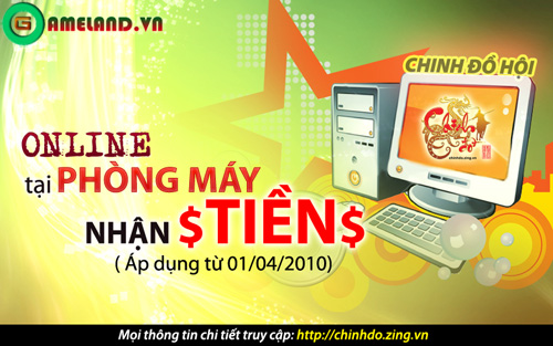 Chinh Đồ Hội 2010 tiếp tục tặng tiền cho game thủ