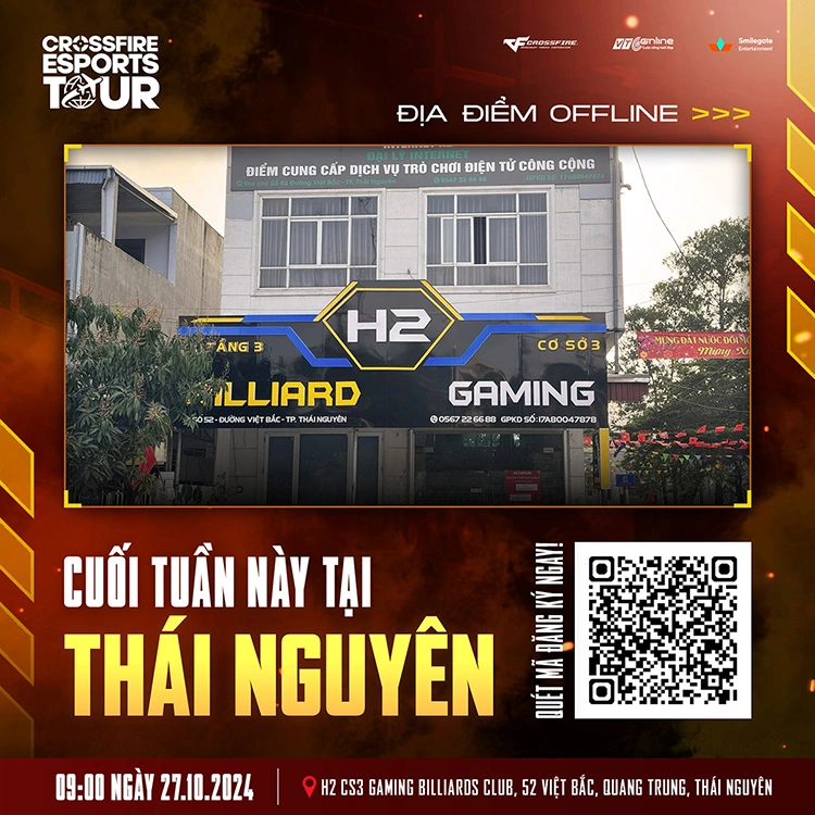 Crossfire Esports Tour 2024 Thái Nguyên mở đăng ký