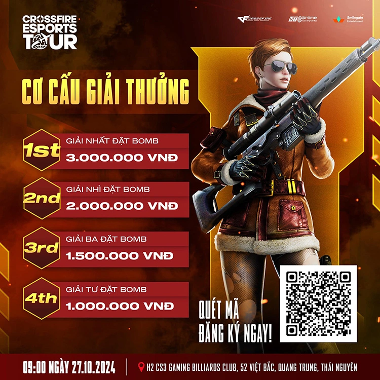 Crossfire Esports Tour 2024 Thái Nguyên mở đăng ký