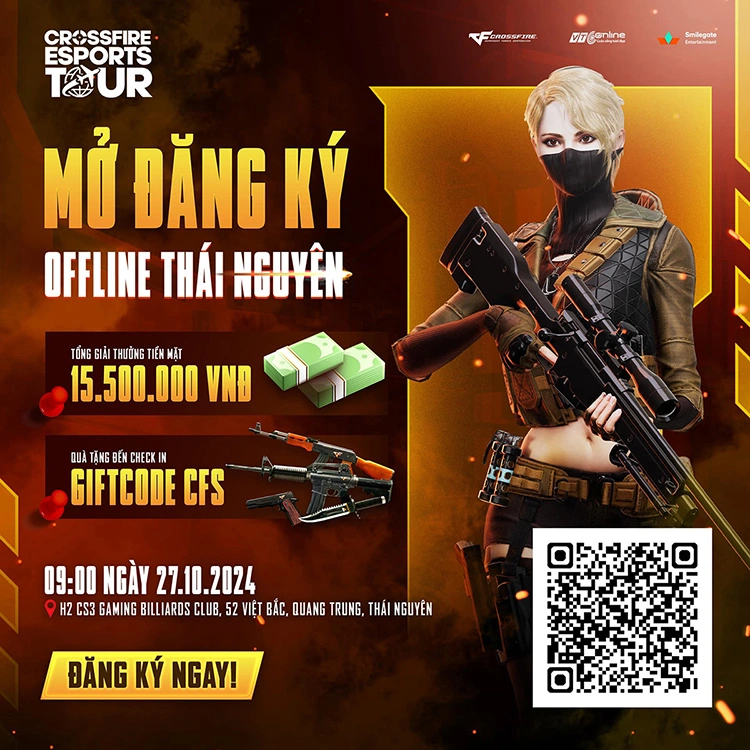 Crossfire Esports Tour 2024 Thái Nguyên mở đăng ký