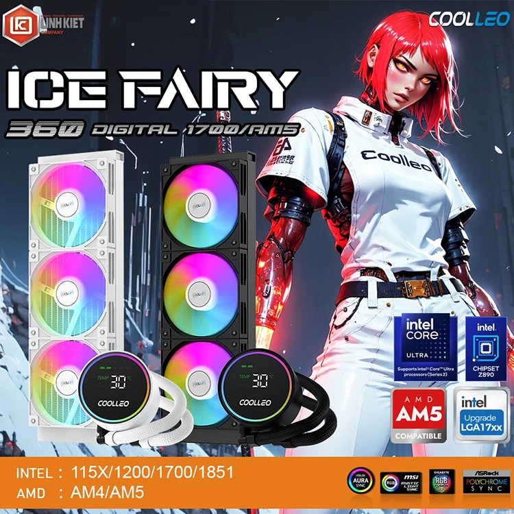 Tản nhiệt Coolleo Ice Fairy 360