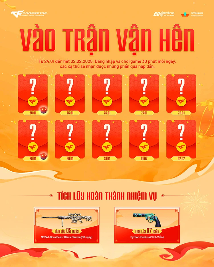 Sự kiện Vào Trận Vận Hên