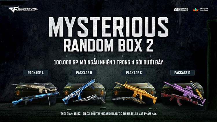 Mở bán Mysterious Random Box