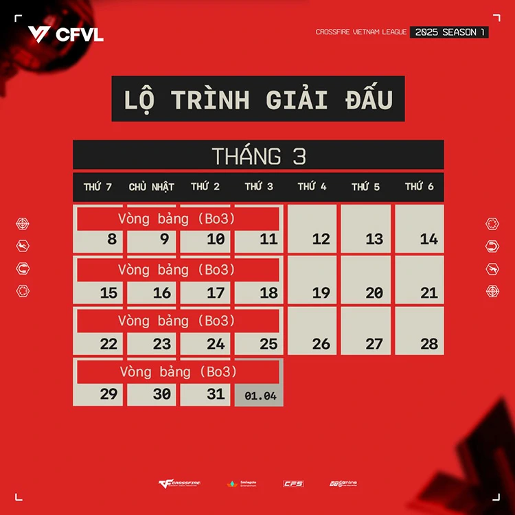 CFVL 2025 Season 1: Cuộc đua mới với thể thức Bo3