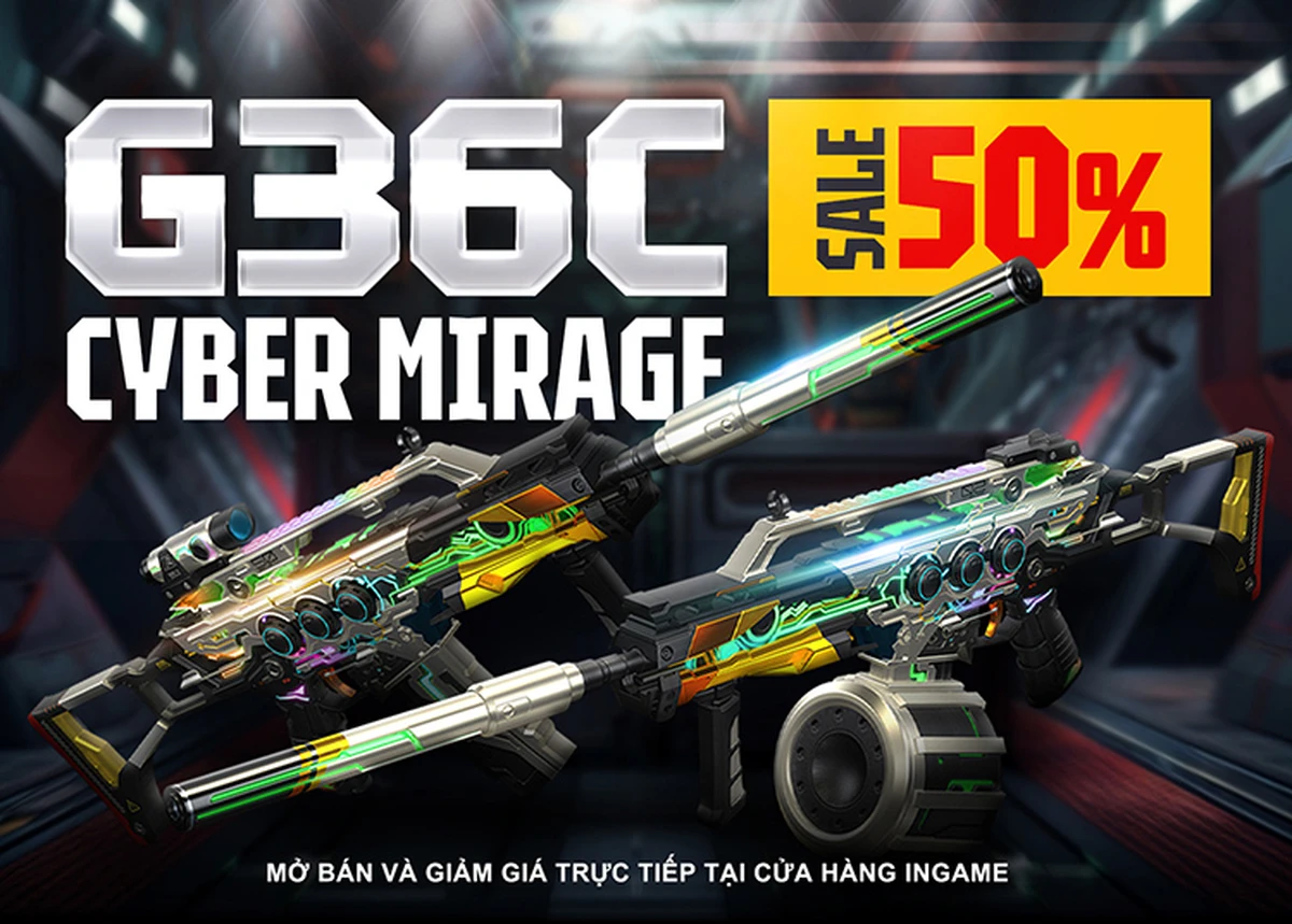 Đột Kích đón tháng 5 với G36C Cyber Mirage và QCMM mới