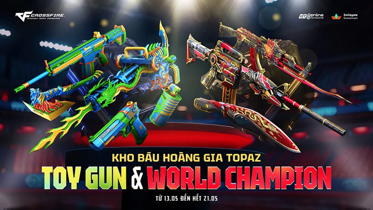 Kho Báu Hoàng Gia Topaz Toy Gun & World Champion