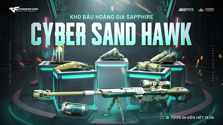 Kho Báu Hoàng Gia Sapphire Cyber Sand Hawk